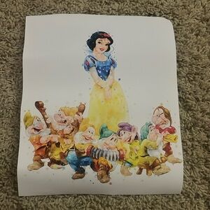 Snow White & 7 Dwarfs poster.